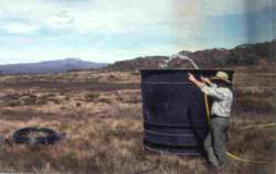 Water-holding tank