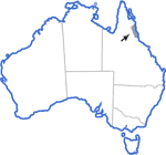 Distribution map for Austrochaperina fryi