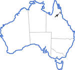Distribution map for Cophixalus concinnus