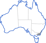 Distribution map for Litoria nudidigita