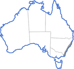 Distribution map for Mixophyes balbus