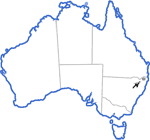 Distribution map for Philoria richmondensis