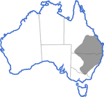 Distribution map for Uperoleia rugosa