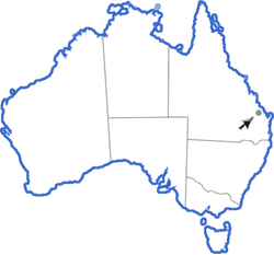 Distribution map for Taudactylus pleione