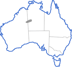 Distribution map for Uperoleia micromeles